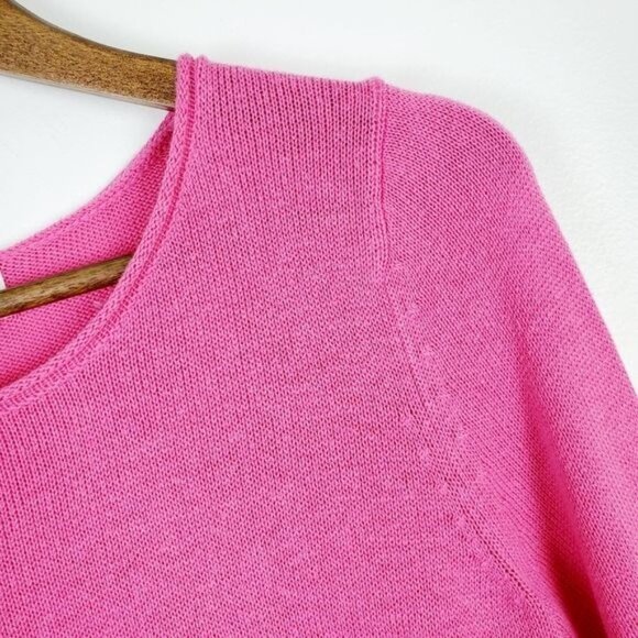 Old Navy Womens Pink Pullover Knit Sweater S Long Sleeve Crew Neck Lightweight - Picture 5 of 9